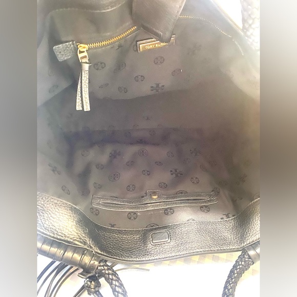 TORY BURCH XL IMPERIAL BLACK RAYLOR TOTE - Picture 10 of 16